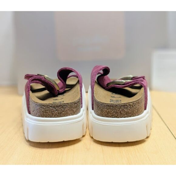 Birkenstock Arizona Papillio Berry Crush Suede Chunky Platform Sandals EU 39 NIB - Picture 7 of 13